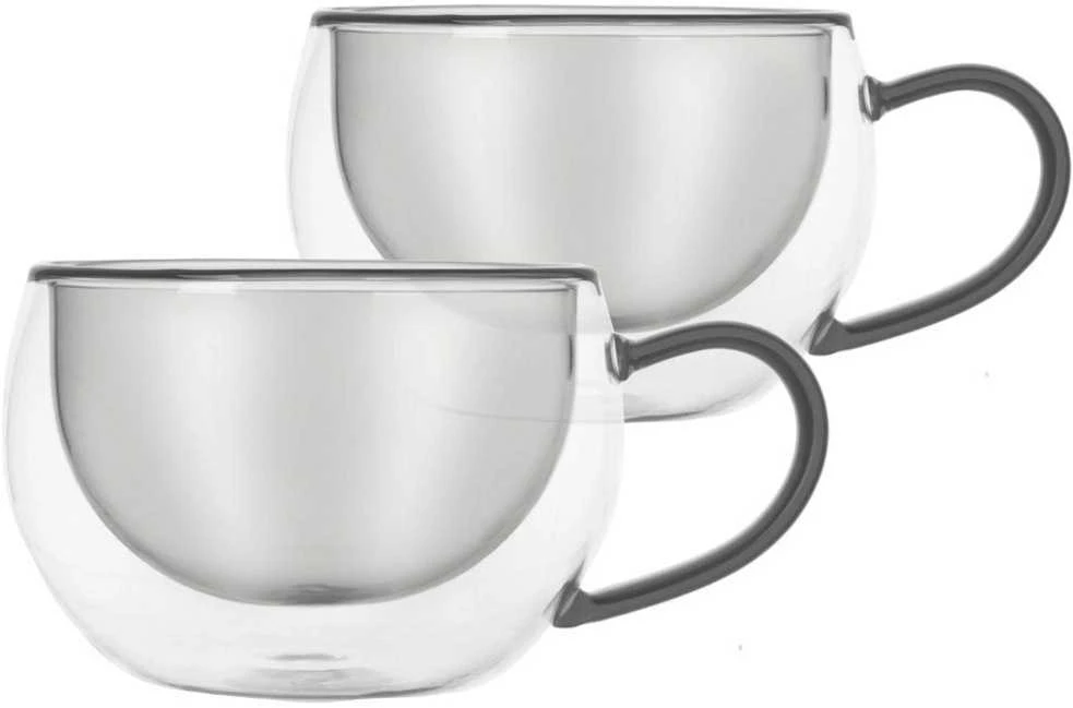 Terminės stiklinės su dviguba sienele kavai ir arbatai DOUBLE 300 ml 2 vnt.