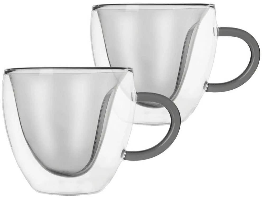 Terminės stiklinės su dviguba sienele kavai ir arbatai DOUBLE 280 ml 2 vnt.