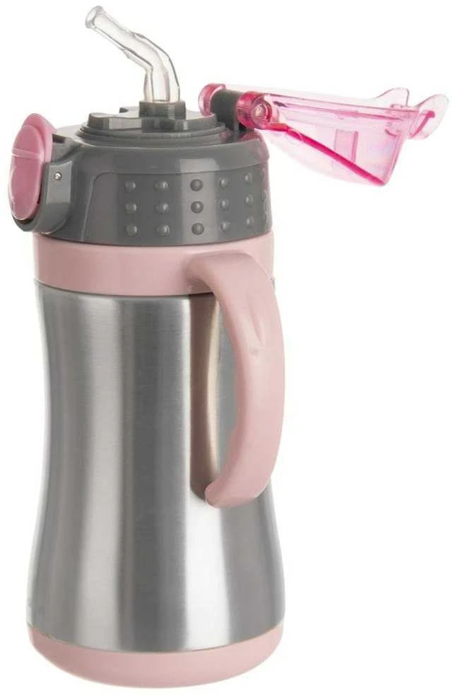 Terminis puodelis / termosas plieno vandens butelis, rožinis, 300 ml