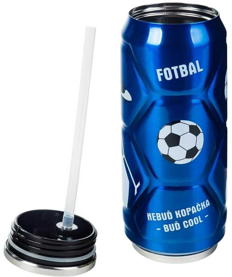 Terminis puodelis, termosas, vandens butelis, rutulys, mėlynas, CAN, 500 ml