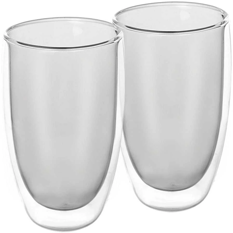 Termo stiklinės su dviguba sienele kavai latte DOUBLE 460 ml 2 vnt.