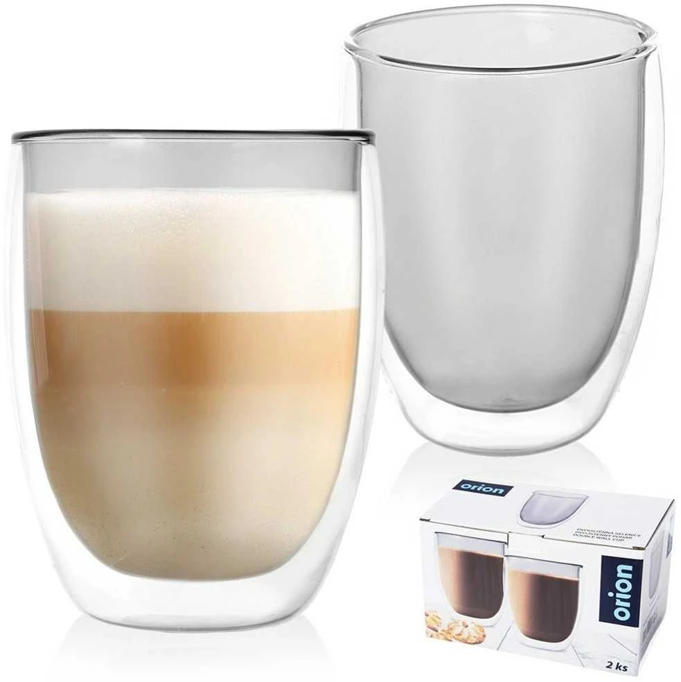 Termo stiklinės su dviguba sienele kavai latte DOUBLE 370 ml 2 vnt.