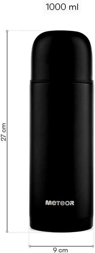 Termosas Meteor 1000 ml juodas
