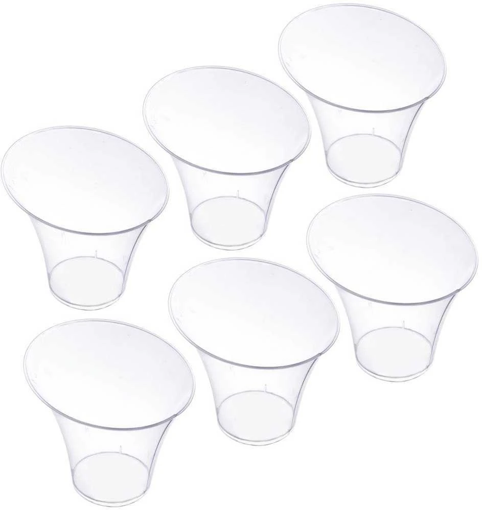 Tiramisu panna cotta desertiniai puodeliai / mini konteinerių rinkinys 6 vnt. 180 ml