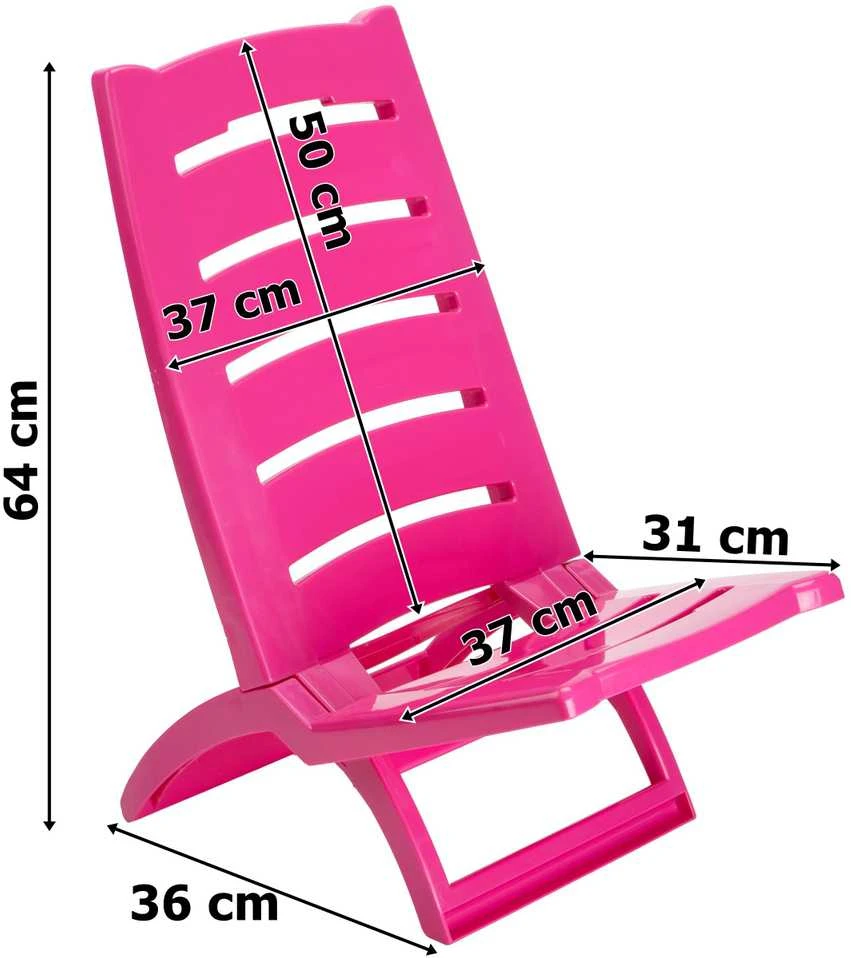 TIRRENO paplūdimio kėdė, rožinė