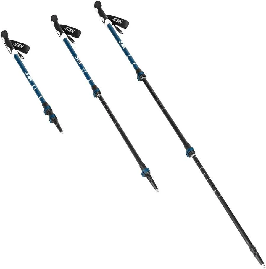 TK8601 MĖLYNAI ALUMINIUMINIAI TREKING POLAI NILS