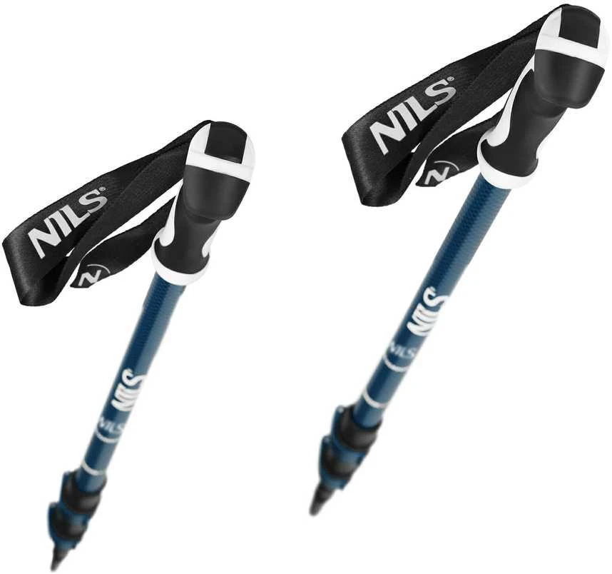 TK8601 MĖLYNAI ALUMINIUMINIAI TREKING POLAI NILS