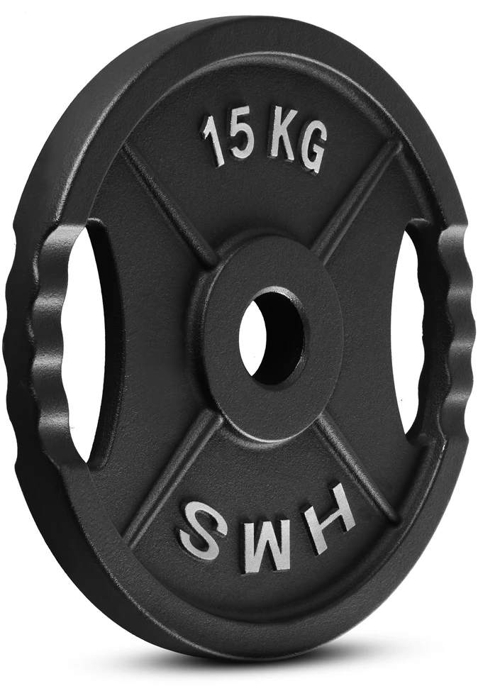 TOD15 olimpinė lėkštė, juoda, 15 kg, HMS
