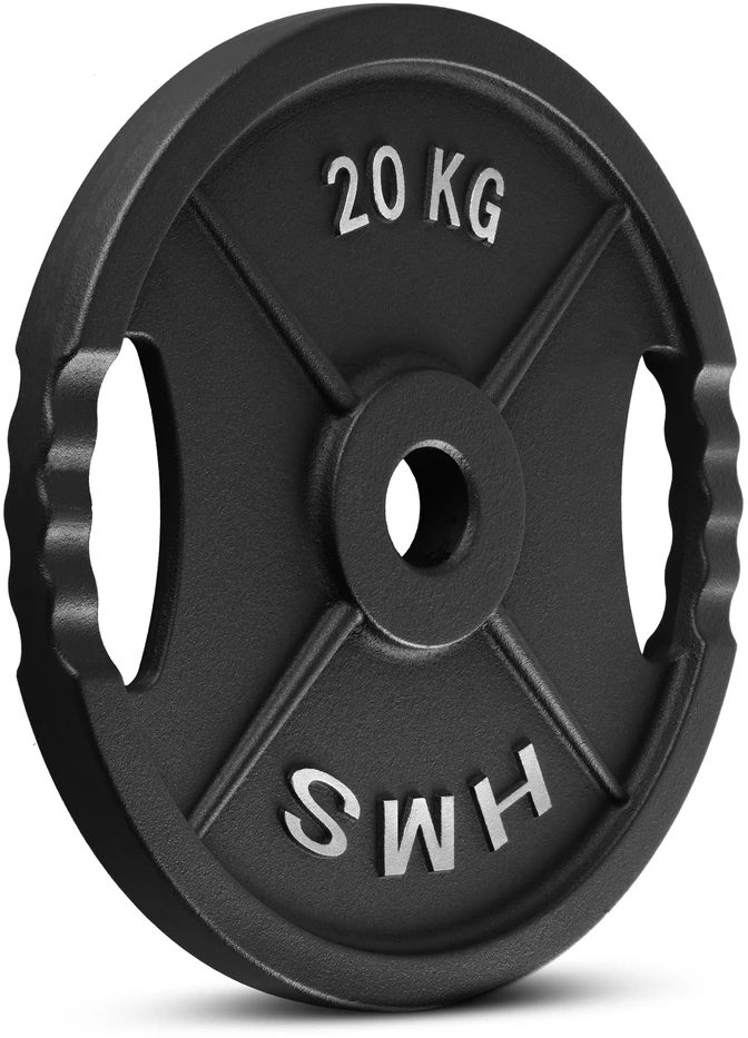 TOD20 olimpinė lėkštė juoda, 20 kg HMS