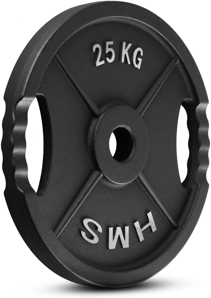 TOD25 olimpinė lėkštė, juoda, 25 kg, HMS