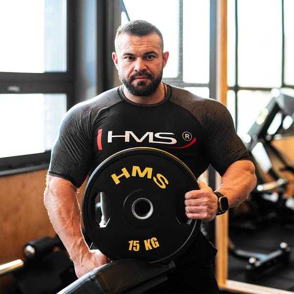 TOG15 2 x 15 KG OLIMPINIS PLOKŠTELĖ SU GUMĖMIS 2 x 15 KG HMS