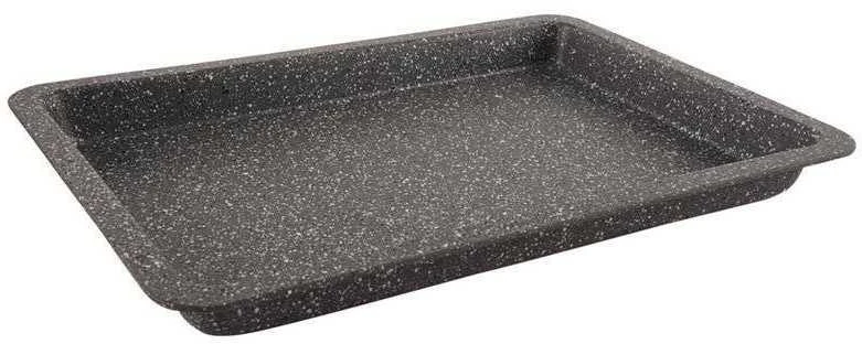 Tortų kepimo forma su dangteliu, granito padėklu, dangteliu ir rankena GRANDE 43x29x7 cm