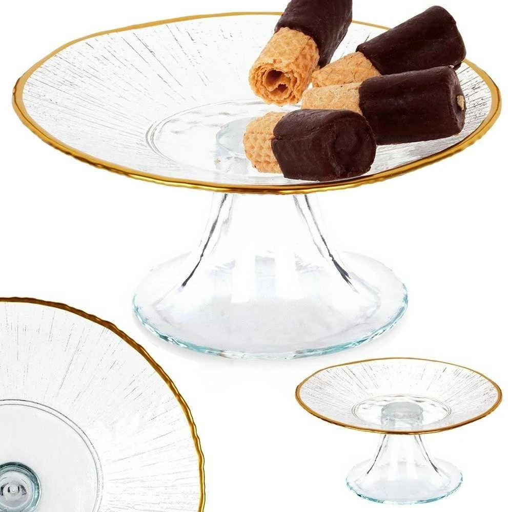 Tortų stovas Tortas Užkandžiai Stiklas ant kojos Stiklas ORION 15,5 cm