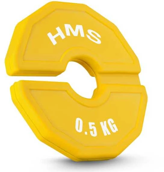 TSN50 PLOKŠTELĖ JĖGOS TRENIRUOTĖMS IR FITNINGO ĮRANGAI, PERDALIES TIPO 2 x 0,5 KG HMS