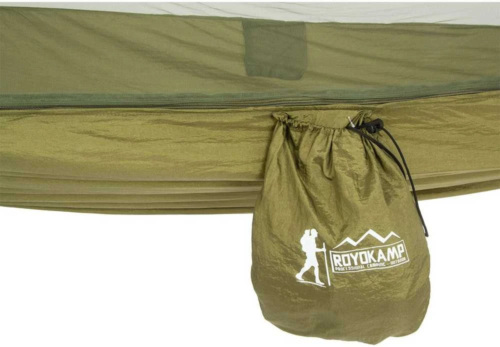 TURISTINIS HAMAKAS SU TINKLELIS NUO UODŲ 250X120CM ROYOKAMP
