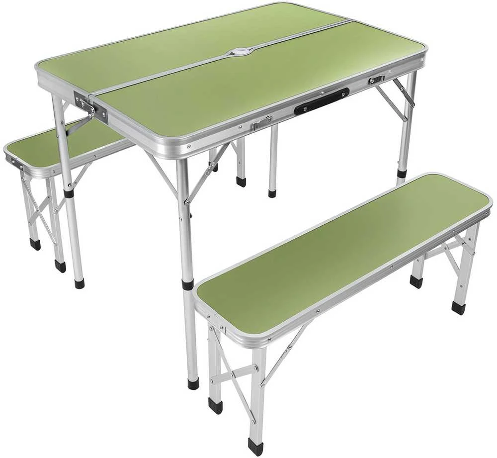 TURISTINIS SULANKSTAMAS STALAS 90X60X70 CM IR 2 SUOLIAI 87X23X39 CM