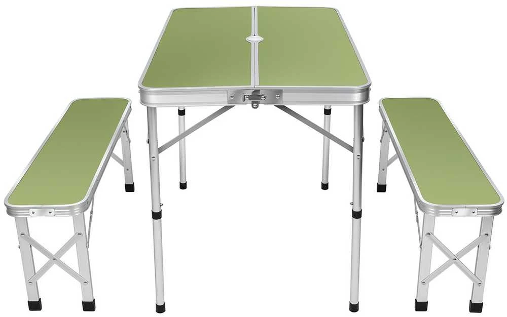 TURISTINIS SULANKSTAMAS STALAS 90X60X70 CM IR 2 SUOLIAI 87X23X39 CM