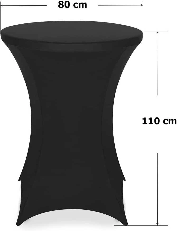 Užvalkalas juodam kokteilių stalui, 80 cm