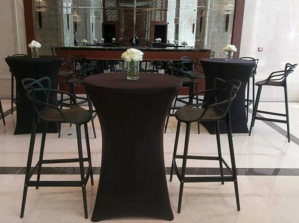 Užvalkalas juodam kokteilių stalui, 80 cm