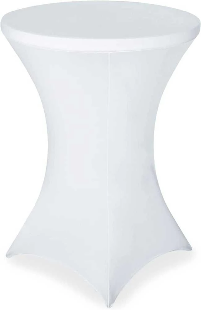 Užvalkalas kokteilių stalui, Baltas, 80 cm