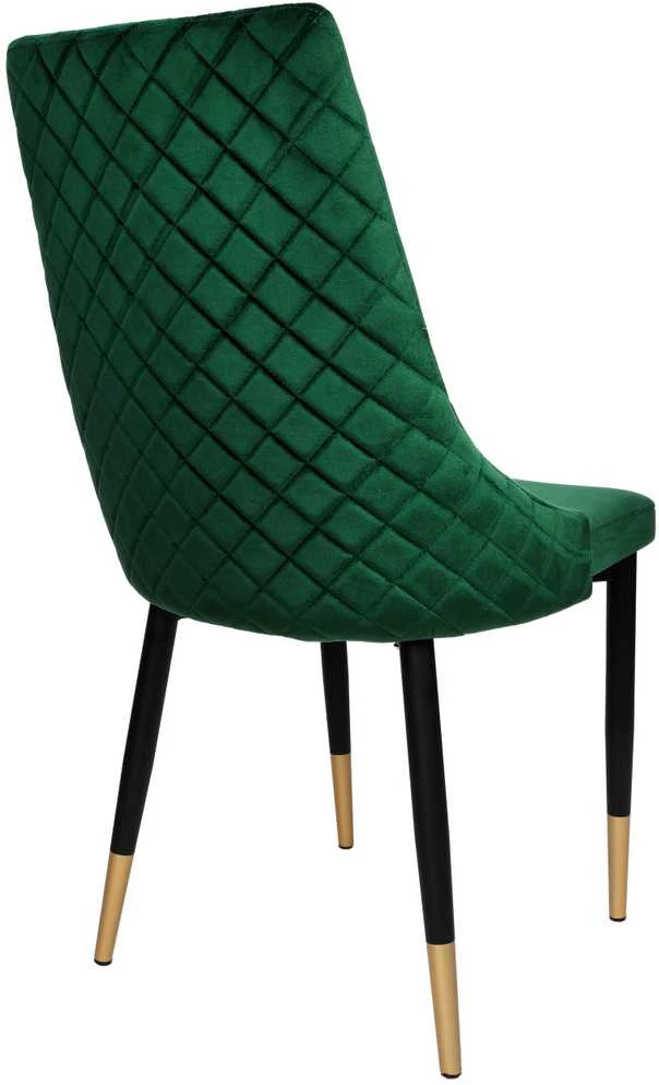 Vermont Velvet tamsiai žalia minkšta aksominė kėdė