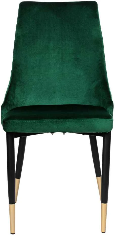 Vermont Velvet tamsiai žalia minkšta aksominė kėdė