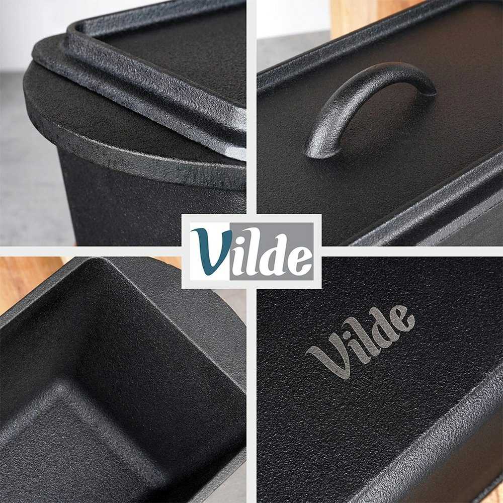 VILDE ketaus duonos forma su dangteliu 35 cm 3 L