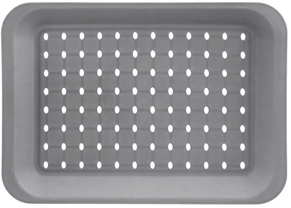 Virtuvės serviravimo padėklas pilkas 33x23 cm