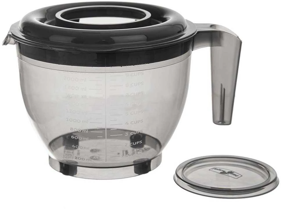 Virtuvinis dubuo maišymui, plakimui su matavimo puodeliu, rankena, skylutė, 2,5 l