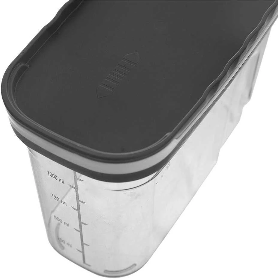 Virtuvinis indas biriems produktams su matavimo dozatoriumi 1,25 l