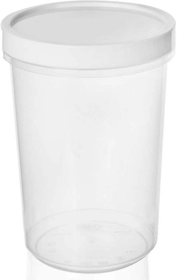 Virtuvinis maisto indas su silikoniniu sandarikliu, apvalus, užsukamas, sriubai, 1,6 l