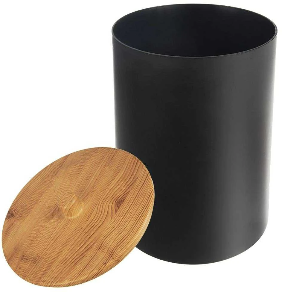 Vonios šiukšliadėžė, juoda, 7 litrai