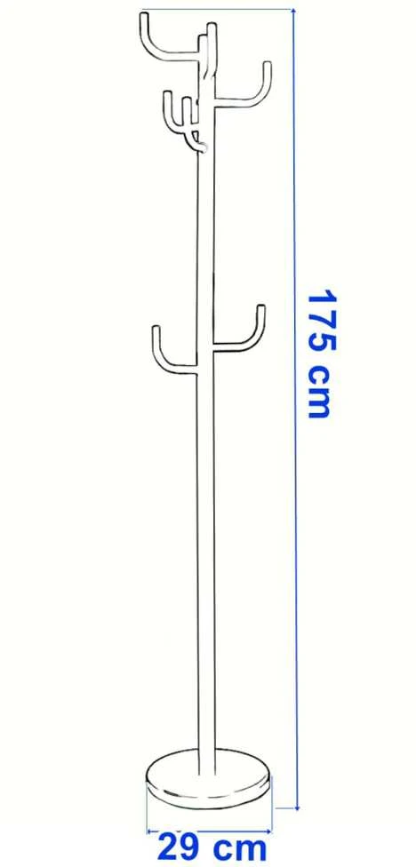 Wiktor stovima pakaba, 175 cm, juoda