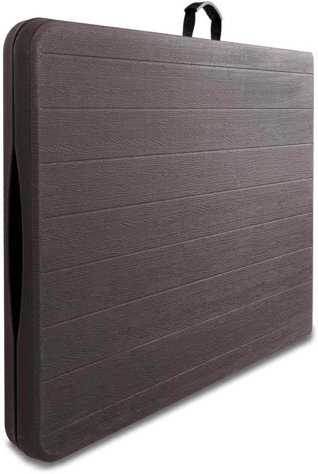 WOODLAND maitinimo stalas sulankstomas į lagaminą 180 cm rudas