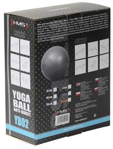 YB02 75CM PILKAS ANTISPRŪGIMAS HMS GIMNASTINIS KAMUOLIS