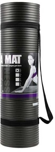 YM07 Juodas YOGA MAT HMS