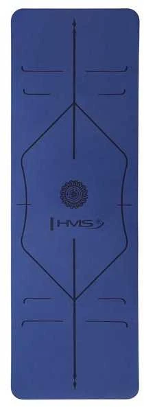 YM10 TPE YOGA MAT TAMSIAI MĖLYNAS HMS