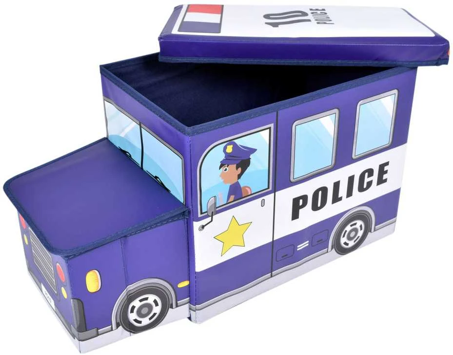 Žaislų konteineris Mėlynas policijos automobilis