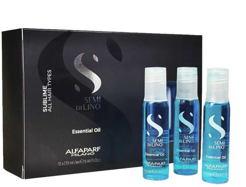 Alfaparf Milano Semi Di Lino Sublime eterinio aliejaus ampulės 12x13ml