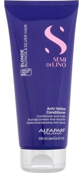 Alfaparf Milano Semi Di Lino Skirtas šviesiems plaukams and Sidabrinis kondicionierius 200ml