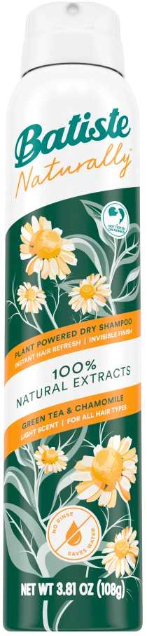 Batiste Naturally Žalias Tea & Chamomile Sausas šampūnas