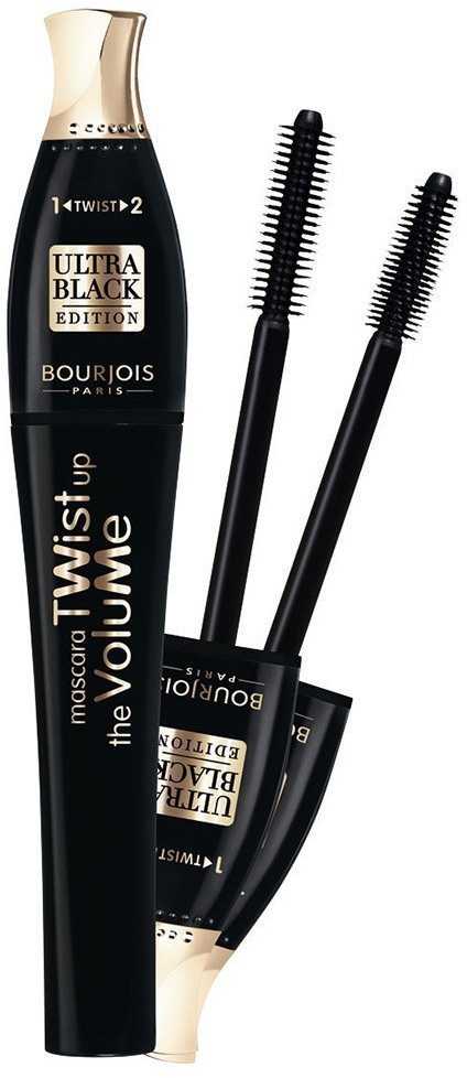 Bourjois Twist Up The Volume Blakstienų tušas Ultra Juodas