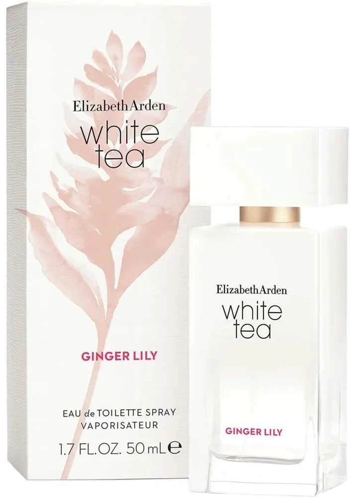 Elizabeth Arden Baltas Tea Ginger Lily EDT tualetinis vanduo moterims, 50 ml