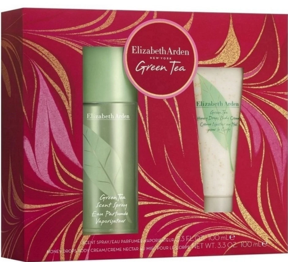 Elizabeth Arden Žalias Tea rinkinys moterims (EDT, 100 ml + kūno kremas Honey Drops, 100 ml)