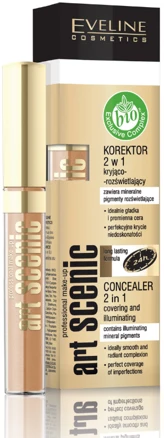 Eveline Cosmetics Art Scenic Maskuoklis 2in1 maskuojantis ir šviesinantis maskuoklis 05 Nude 7ml