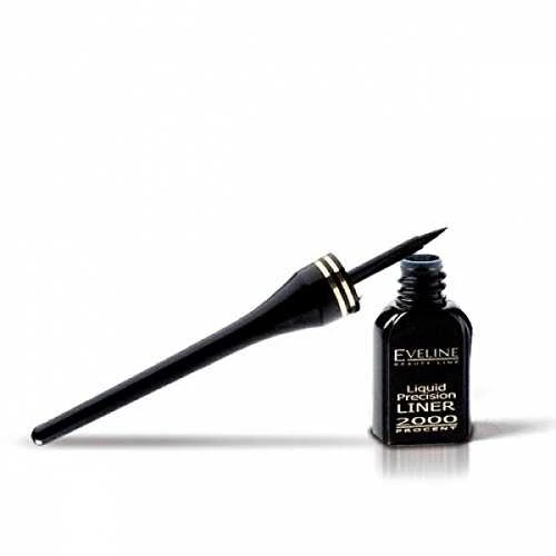 Eveline Cosmetics Eveline Liquid Precision Akių apvadas 2000 Procent Matt Juodas 3 ml