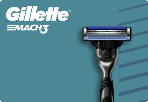 Skustuvas vyrams Gillette Mach3 + 12 galvučių