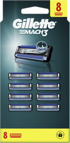 "Gillette Mach3" papildymas 8 vienetai