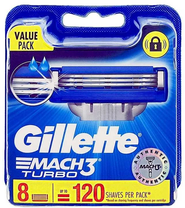 Gillette - Mach 3 Turbo Blades 8 Pcs