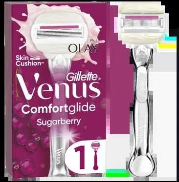 Gillette Venus ComfortGlide Sugarberry Skustuvas + Galvutė 1 vnt.